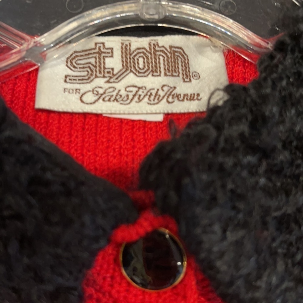 Aa: Vintage St John For Saks Fifth Ave Cardigan - Picture 2 of 13